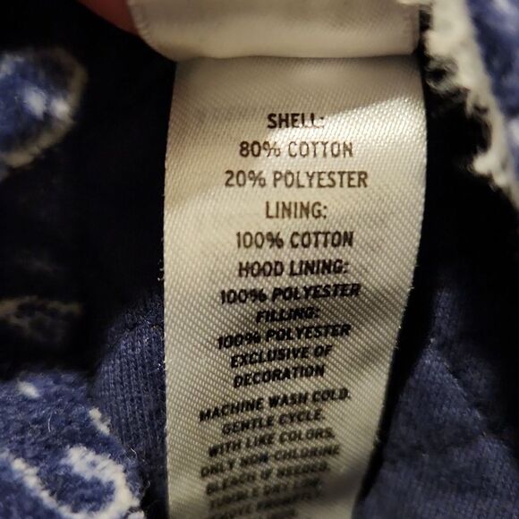 9 months winter outfit baby boy bear suit quilted footies built in mittens snaps - Picture 4 of 7